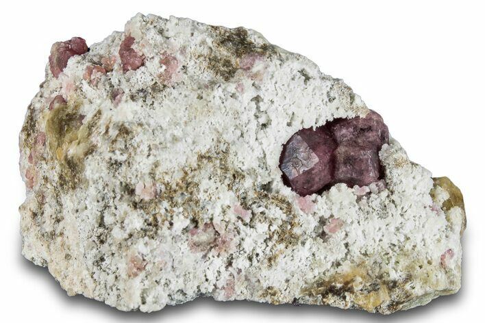 Raspberry Garnets (Rosolite) and Vesuvianite in Matrix - Mexico #281541